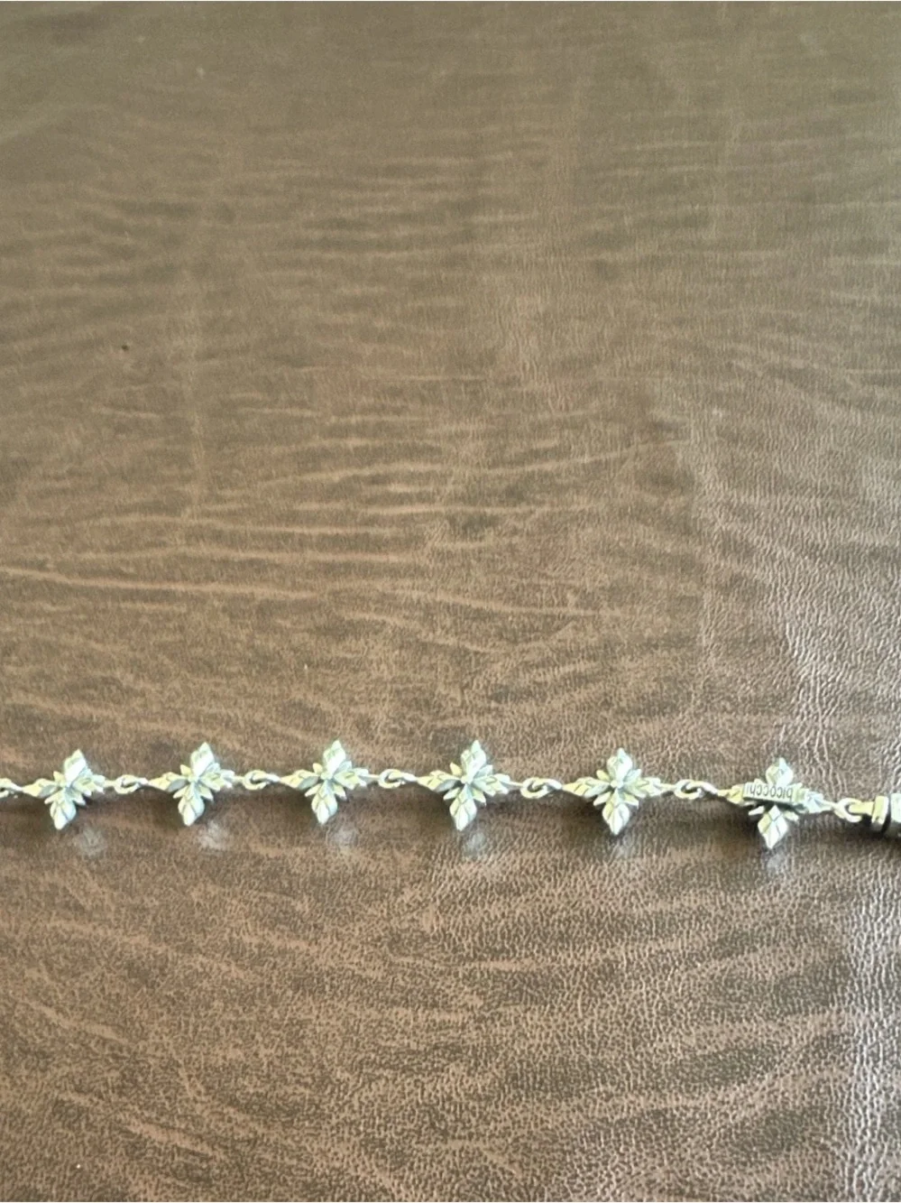 Emanuele Bicocchi 925 Sterling Silver Chain star Link Bracelet Lobster Clasp